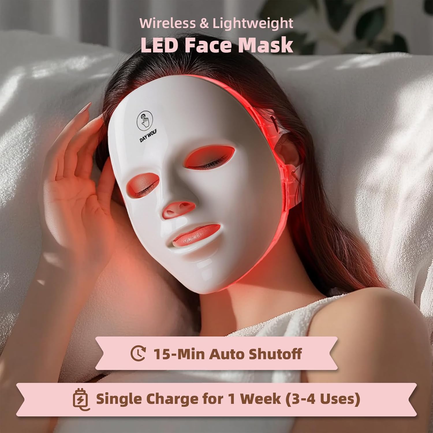 LED Face Mask Therapy Rejuvenating Skin Care With 7 Colors Manufacturer code B48