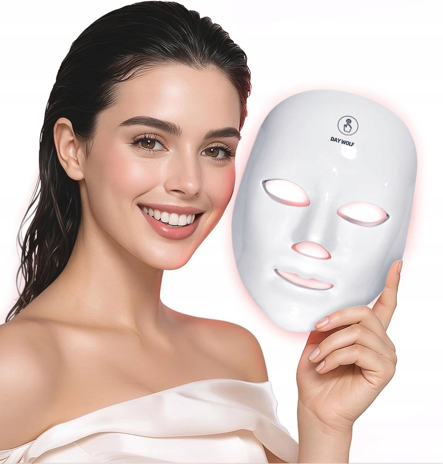 LED Face Mask Therapy Rejuvenating Skin Care With 7 Colors