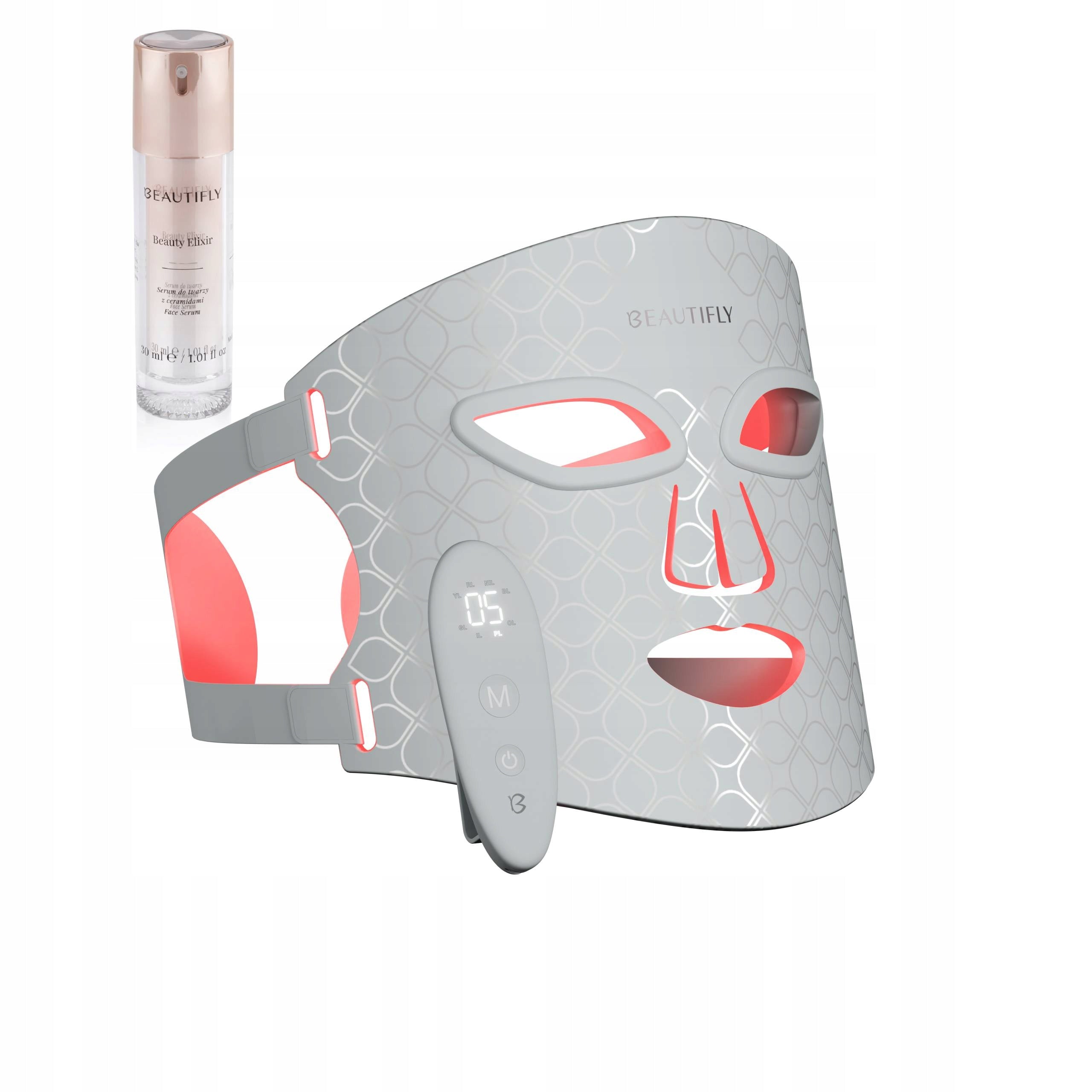 LED Face Mask for LED Light Therapy Beautifly AuraSkin Pro 8 LIGHTS