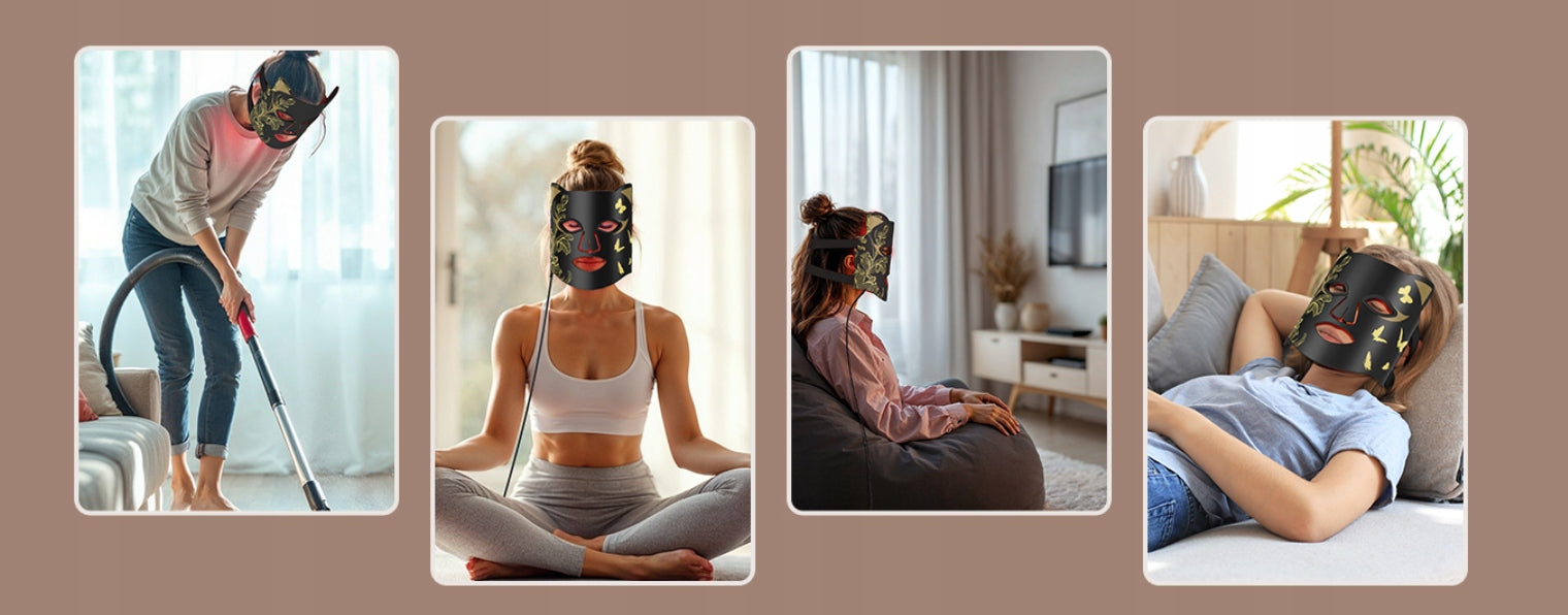LED Face Mask with Cooling Mask for Light Therapy Anti-Acne EAN (GTIN) 717701954623
