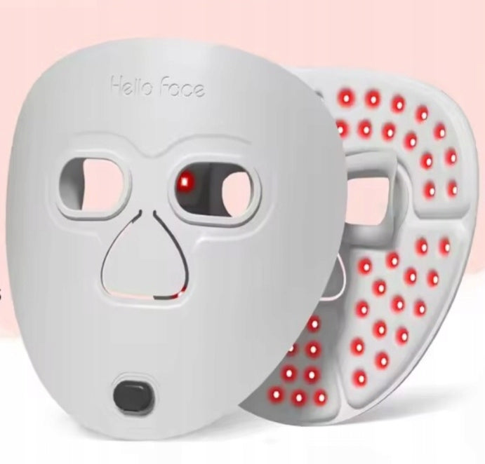 LED Face and Neck Mask 630nm + 850nm Red Light Therapy Beauty. Packaging status original