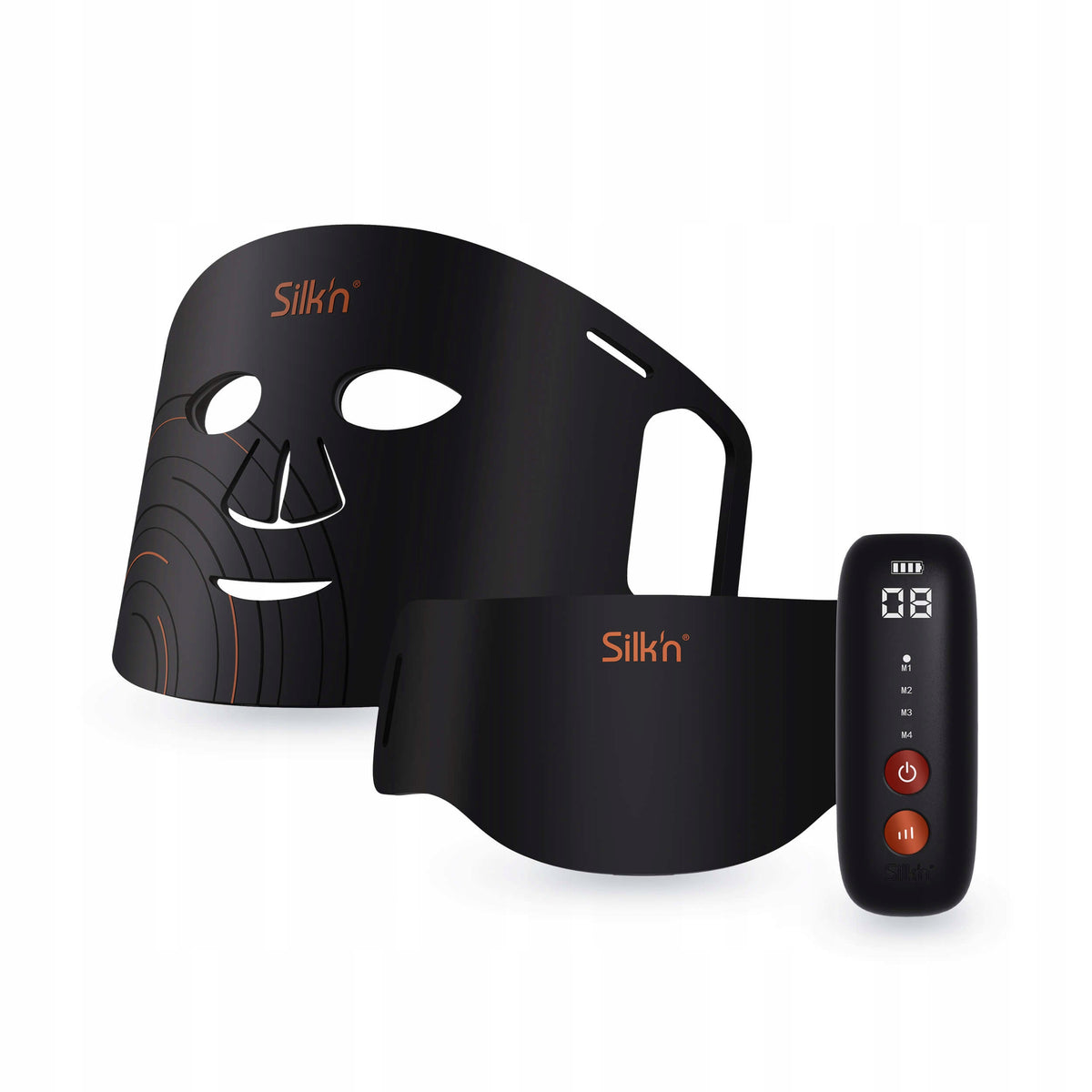 LED Face and Neck Mask Silk'n Dual LED Mask black anti-wrinkle