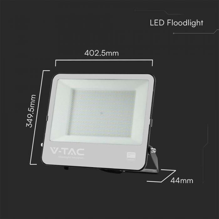 LED Floodlight 100W 11480lm 6500K SAMSUNG LED 115LM/W IP65 Black 5 Years Color silver