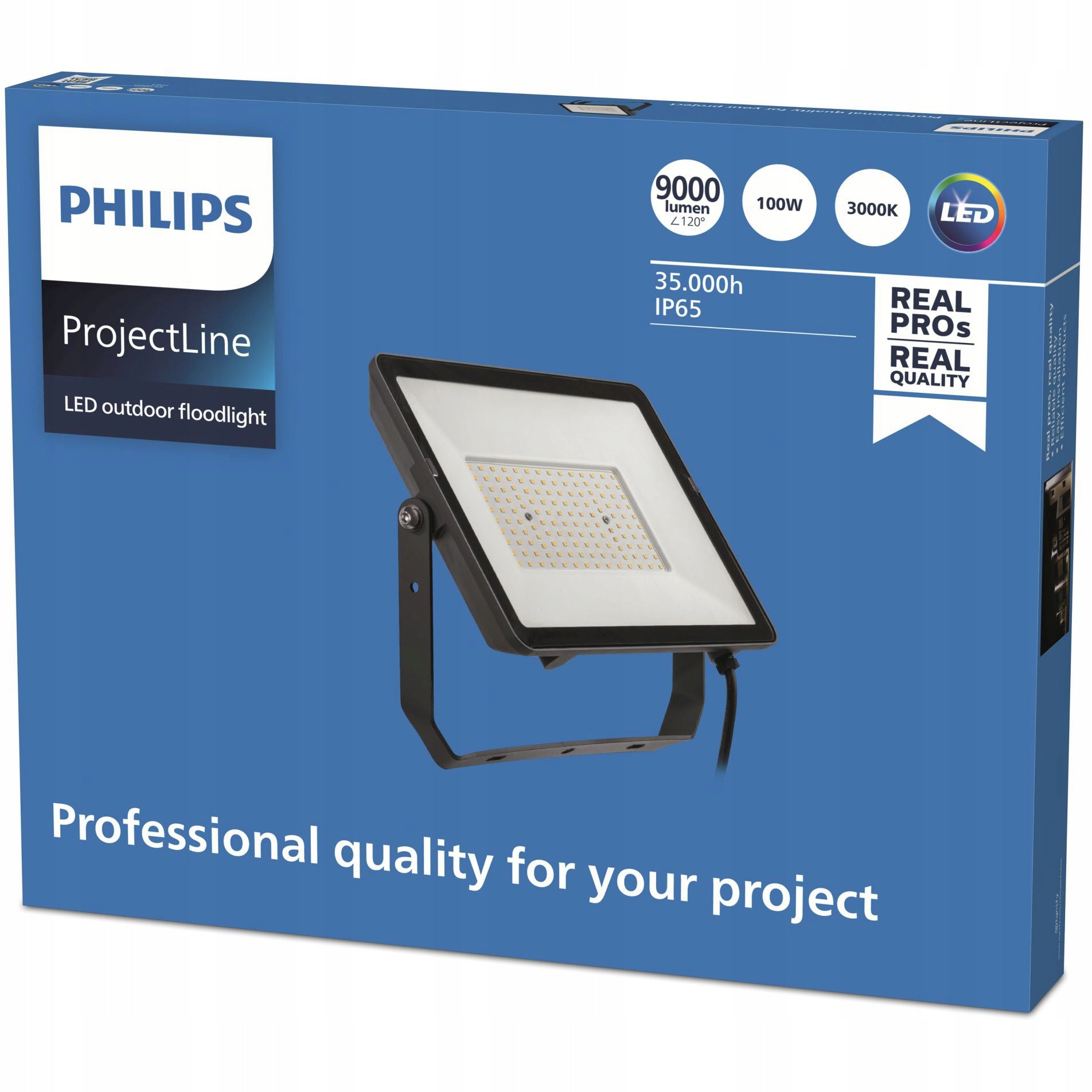 LED Floodlight 100W 3000K IP65 Lamp Halogen Outdoor Headlight PHILIPS Manufacturer code 911401862984
