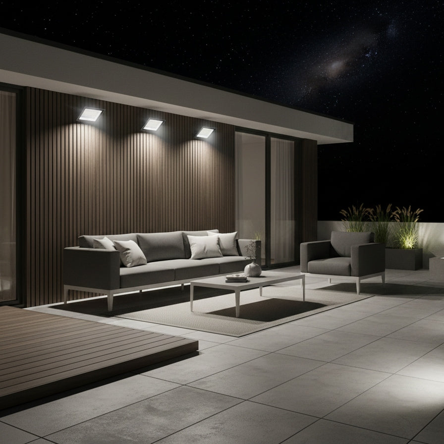 LED Floodlight 100W=525W Halogen Outdoor IP65 4000K 9952lm Slim Lamp Light color white neutral