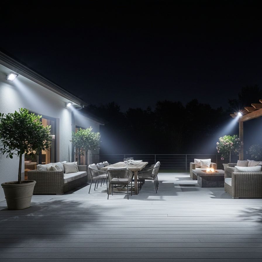 LED Floodlight 100W=525W Halogen Outdoor IP65 4000K 9952lm Slim Lamp Rated power 100 W