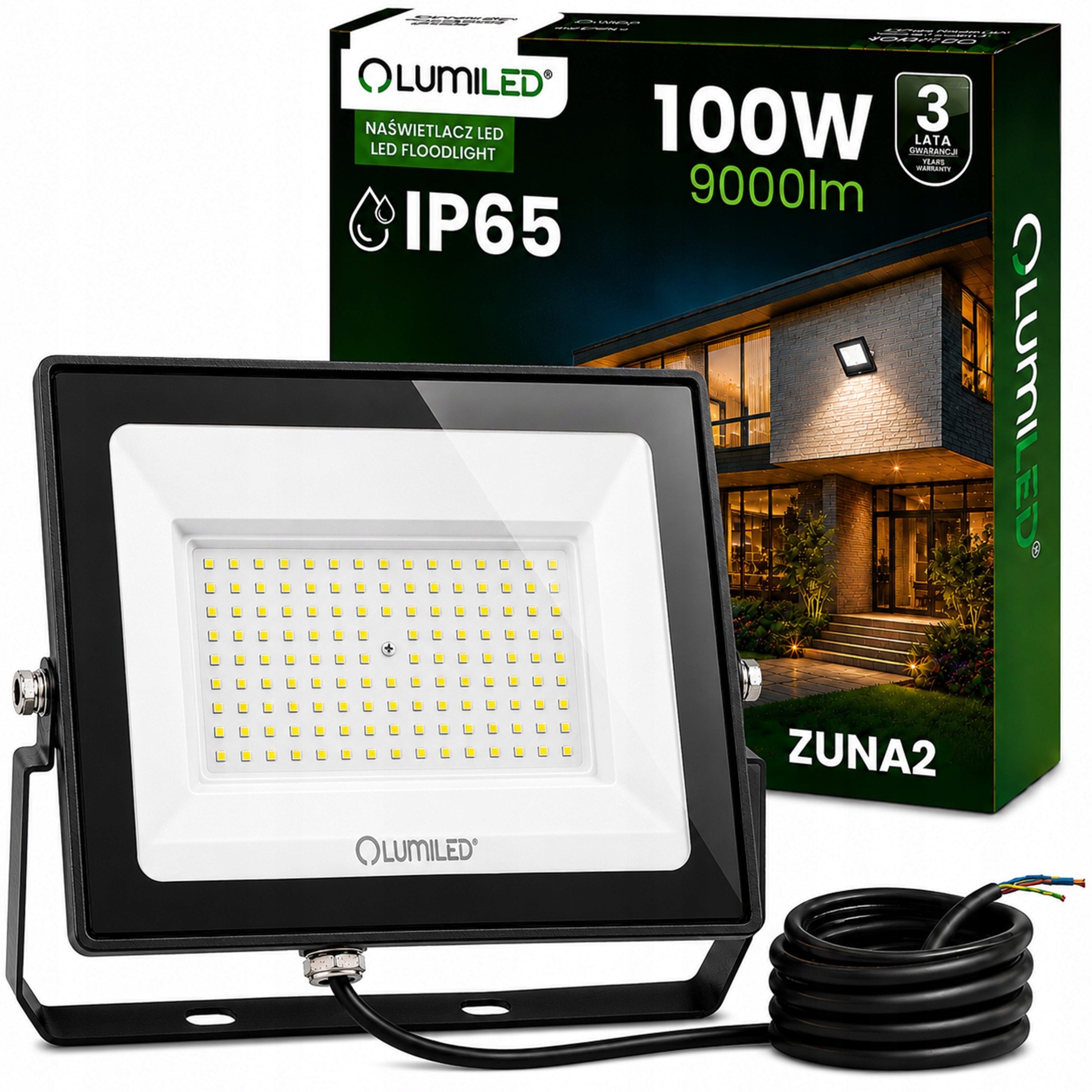 LED Floodlight 100W HALOGEN LAMP HEADLIGHT IP65 OUTDOOR WATERPROOF