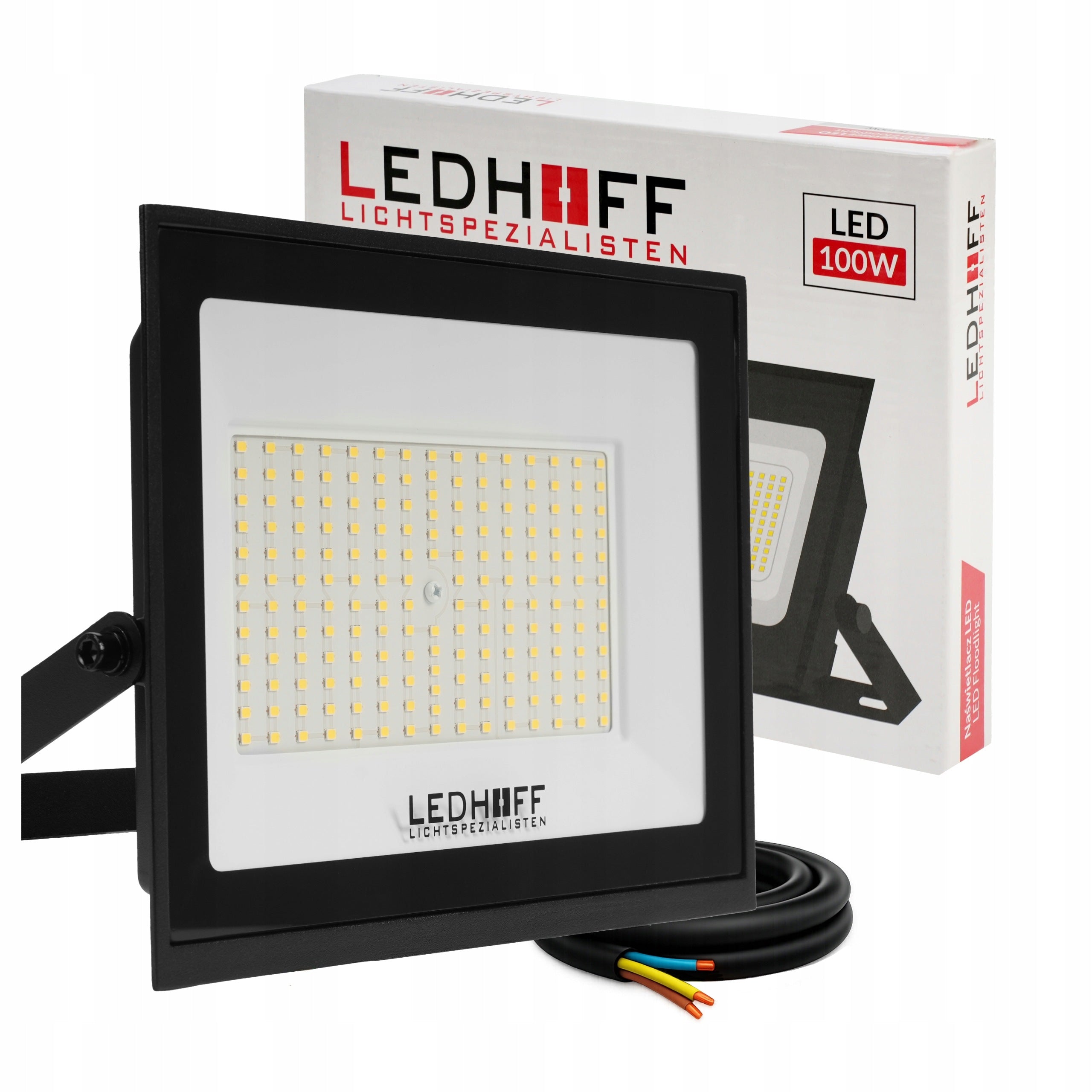 LED Floodlight 100W Headlight IP65 Outdoor Lighting POWERFUL 9000lm