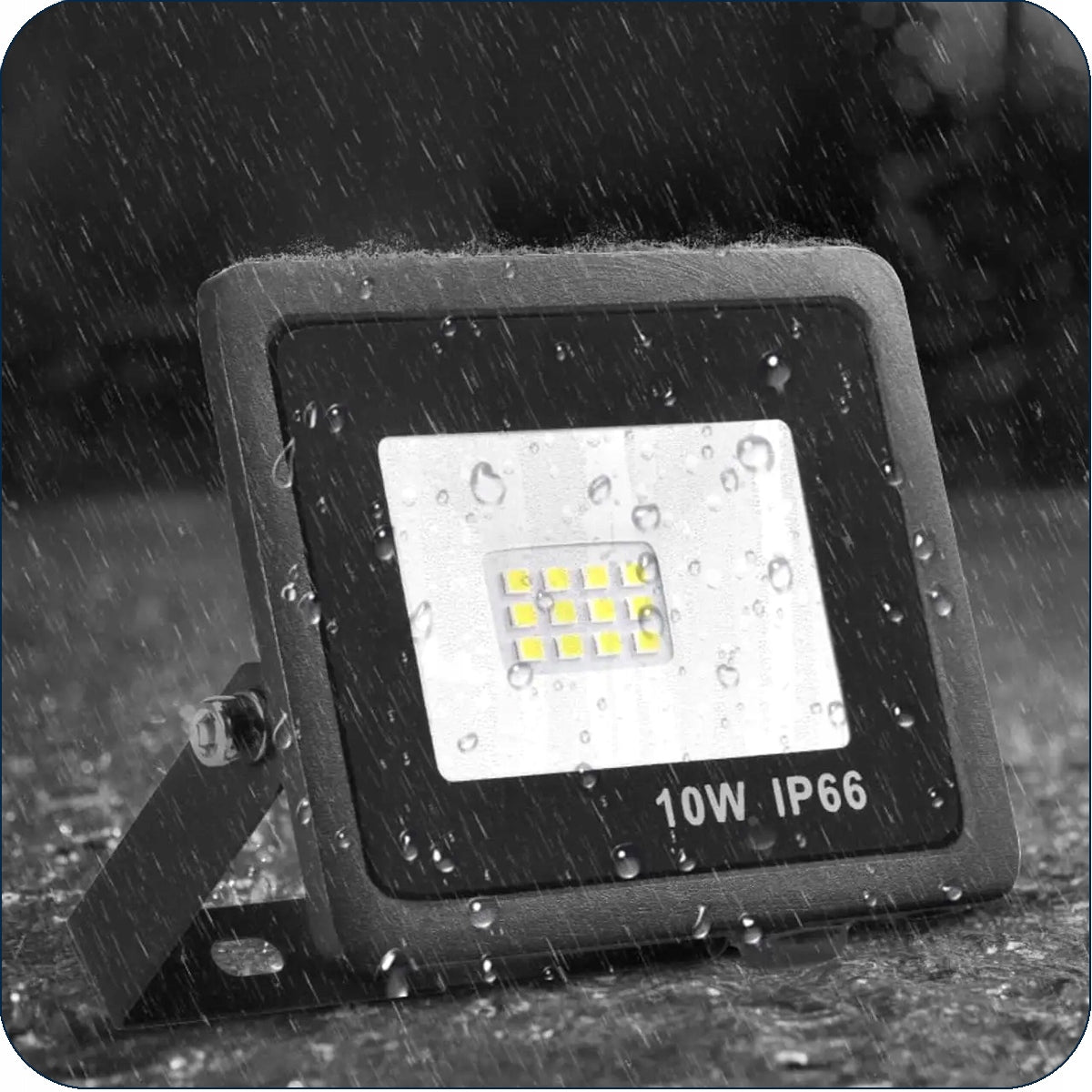 LED Floodlight 10W Halogen Outdoor IP65 Neutral 4500K Powerful 900lm Brand Lumio