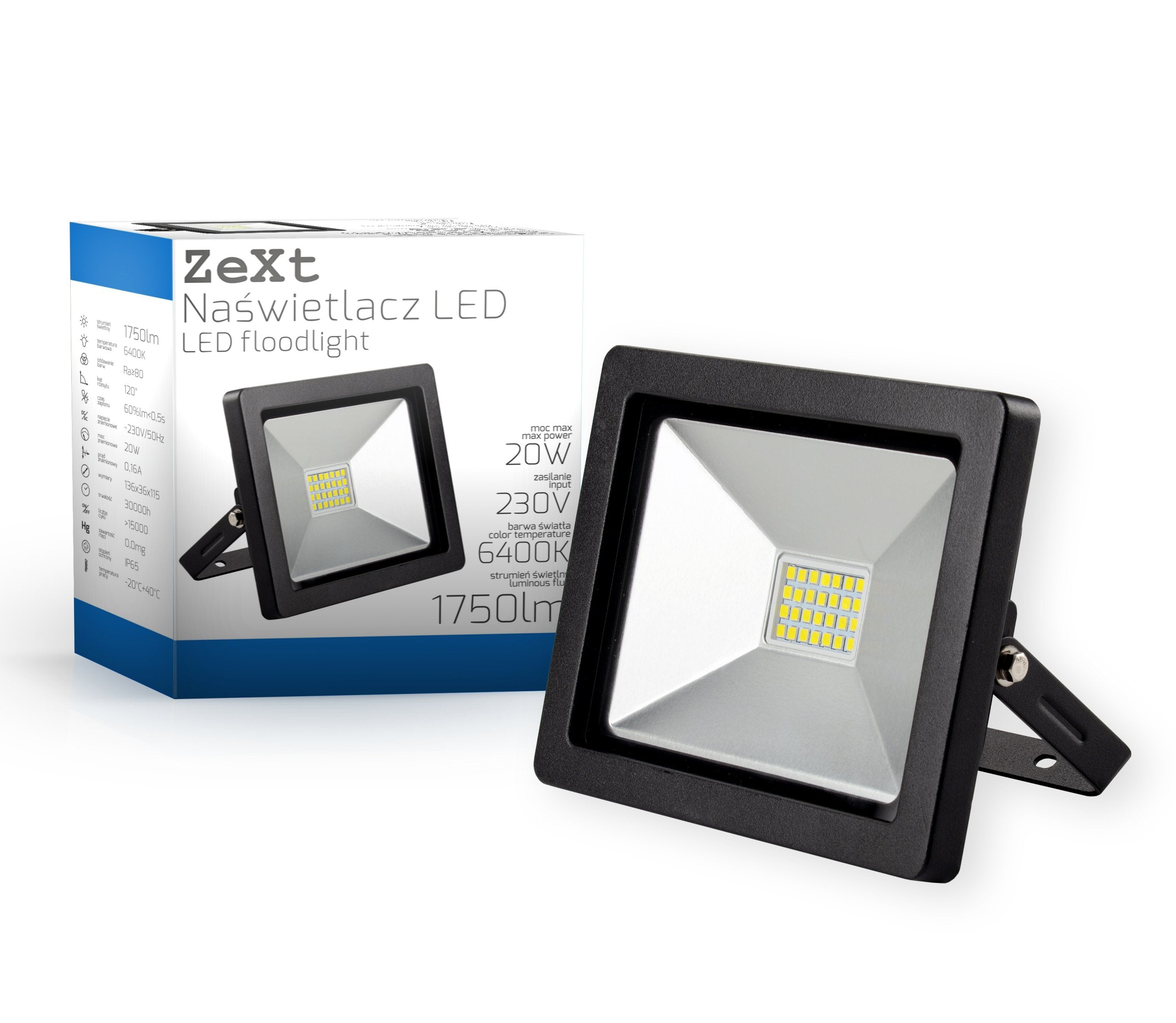 LED Floodlight 20W IP65 HALOGEN PREMIUM NEUTRAL HOLDER for Garage