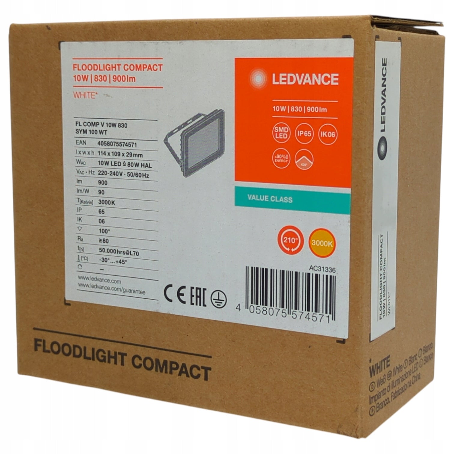 LED Floodlight Halogen Headlight Lamp 10W 3000K IP65 Floodlight LEDVANCE Brand Ledvance
