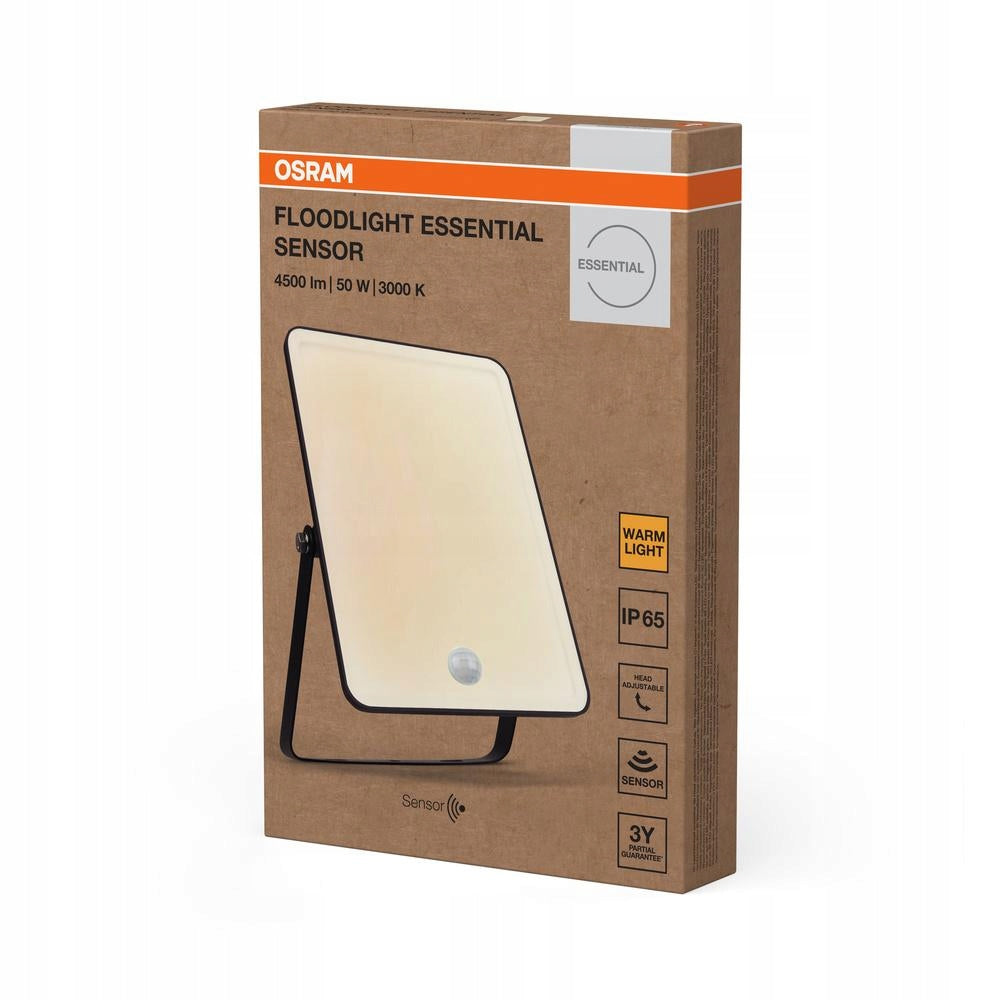 LED Floodlight Halogen Outdoor Floodlight with Motion Sensor 50W 3000K Brand Osram