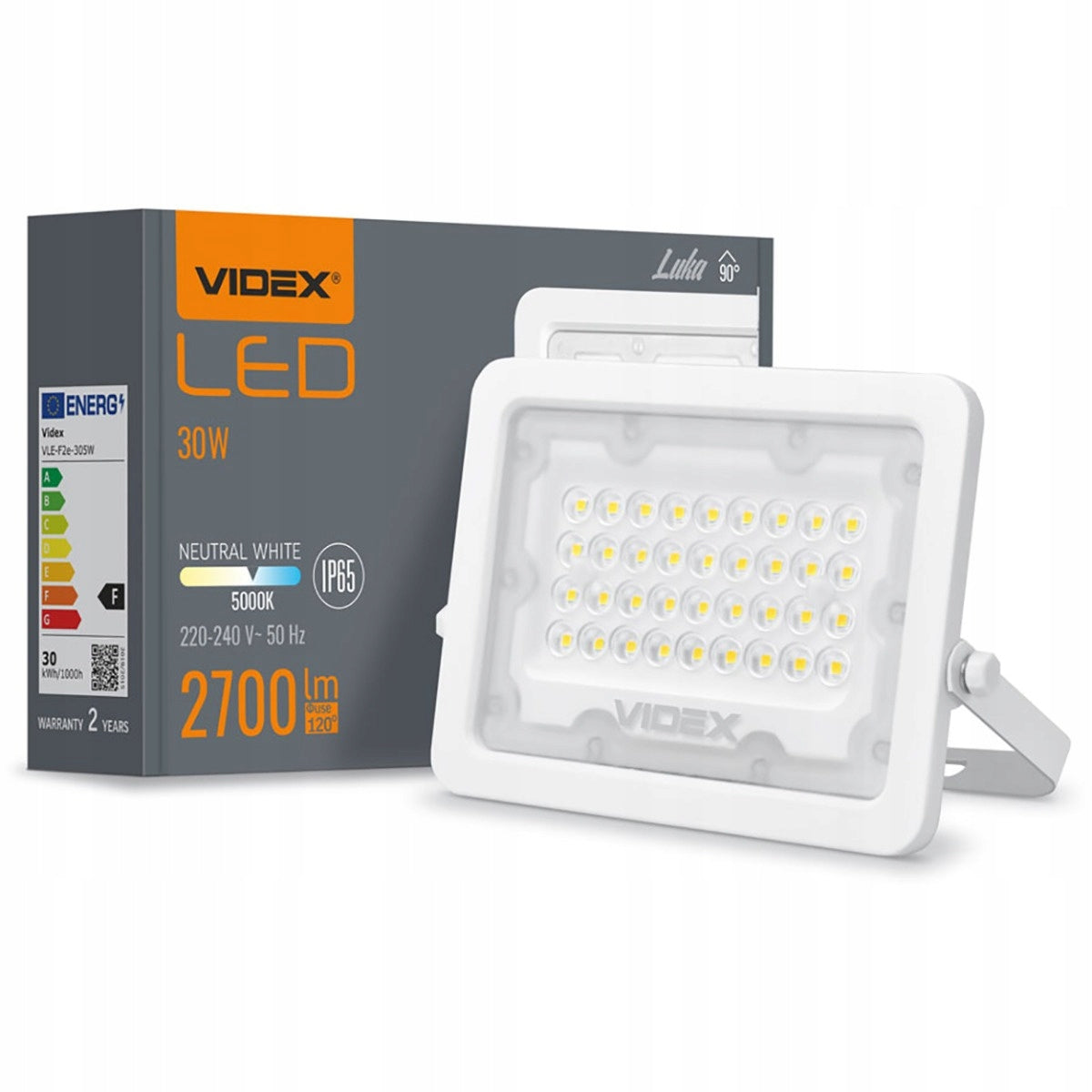 LED Floodlight Halogen Outdoor Lamp 30W 2700lm IP65 Mega Powerful Efficient Packaging status original