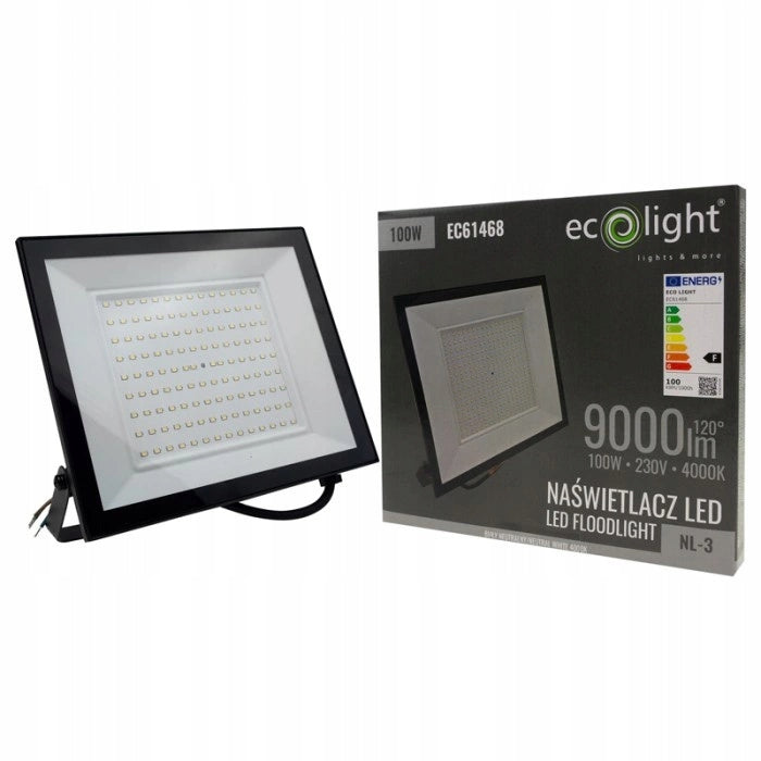 LED Floodlight Hermetic Outdoor Headlight NL3 100W 4000K 9000lm IP65 Packaging status original