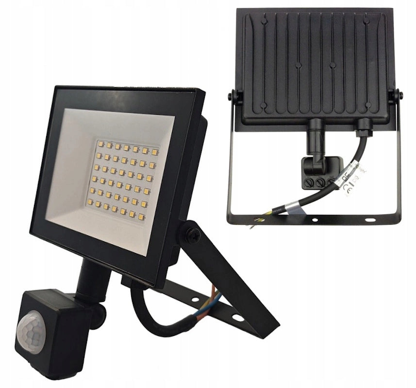 LED Floodlight Hermetic PIR Motion Sensor 30W Cold 6500K 2700lm