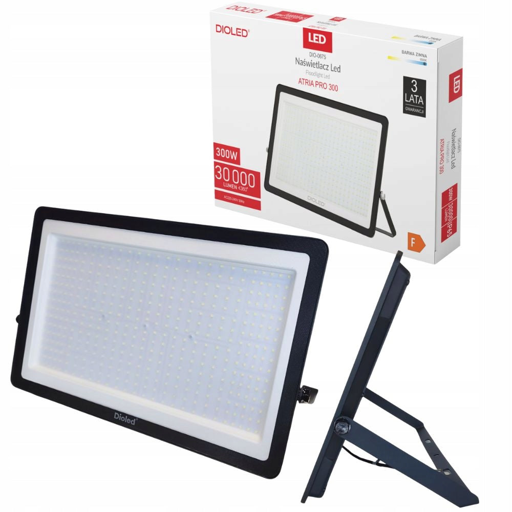 LED Floodlight OUTDOOR LAMP 300W 6500K 30000lm FOR GARAGE WAREHOUSE HALL
