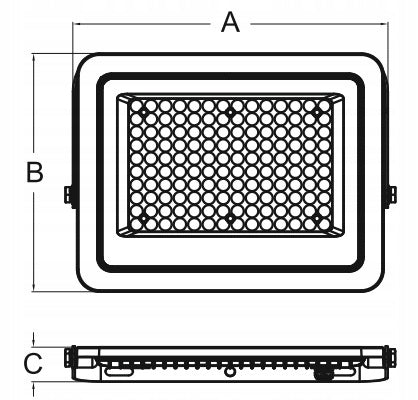 LED Floodlight Outdoor Headlight 30W 6500K White Cold Waterproof Brand Ecolight