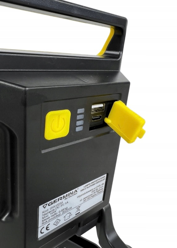 LED Floodlight Portable with Battery 10W Rotating Head, USB Charger Color temperature 6500 K