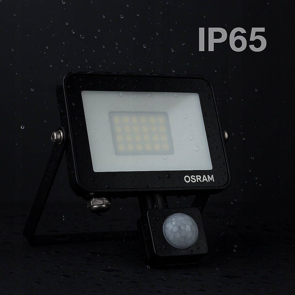 LED Floodlight with Halogen Sensor Headlight 20W 4000K 1800lm IP65 OSRAM Brightness 1800 lm