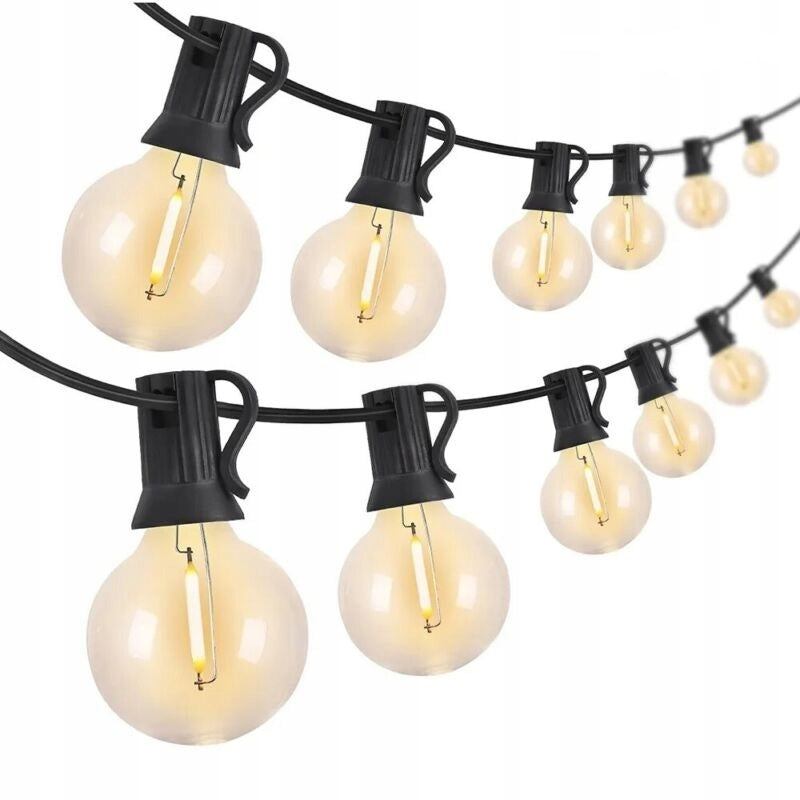 LED GARDEN GARLAND FOR LIGHT BULB WATERPROOF CHAIN 10M