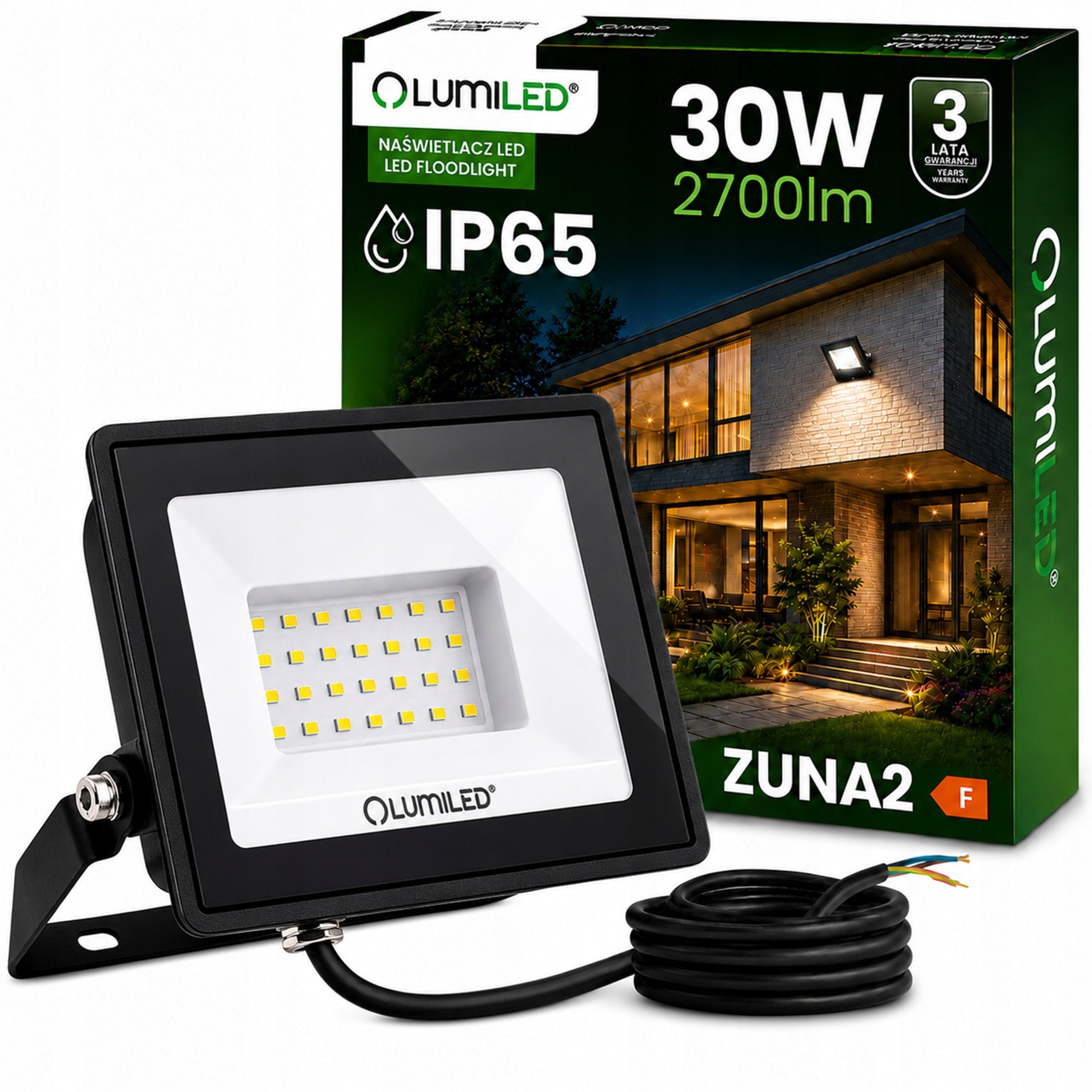 LED HALOGEN FLOODLIGHT 30W CONSTRUCTION SPOTLIGHT WORK LAMP IP65 6500K XL