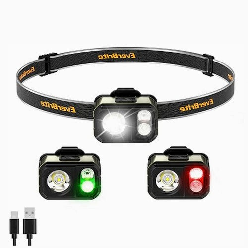 LED HEADLAMP RECHARGEABLE 7 MODES FOR HIKING CAMPING FOR HOME