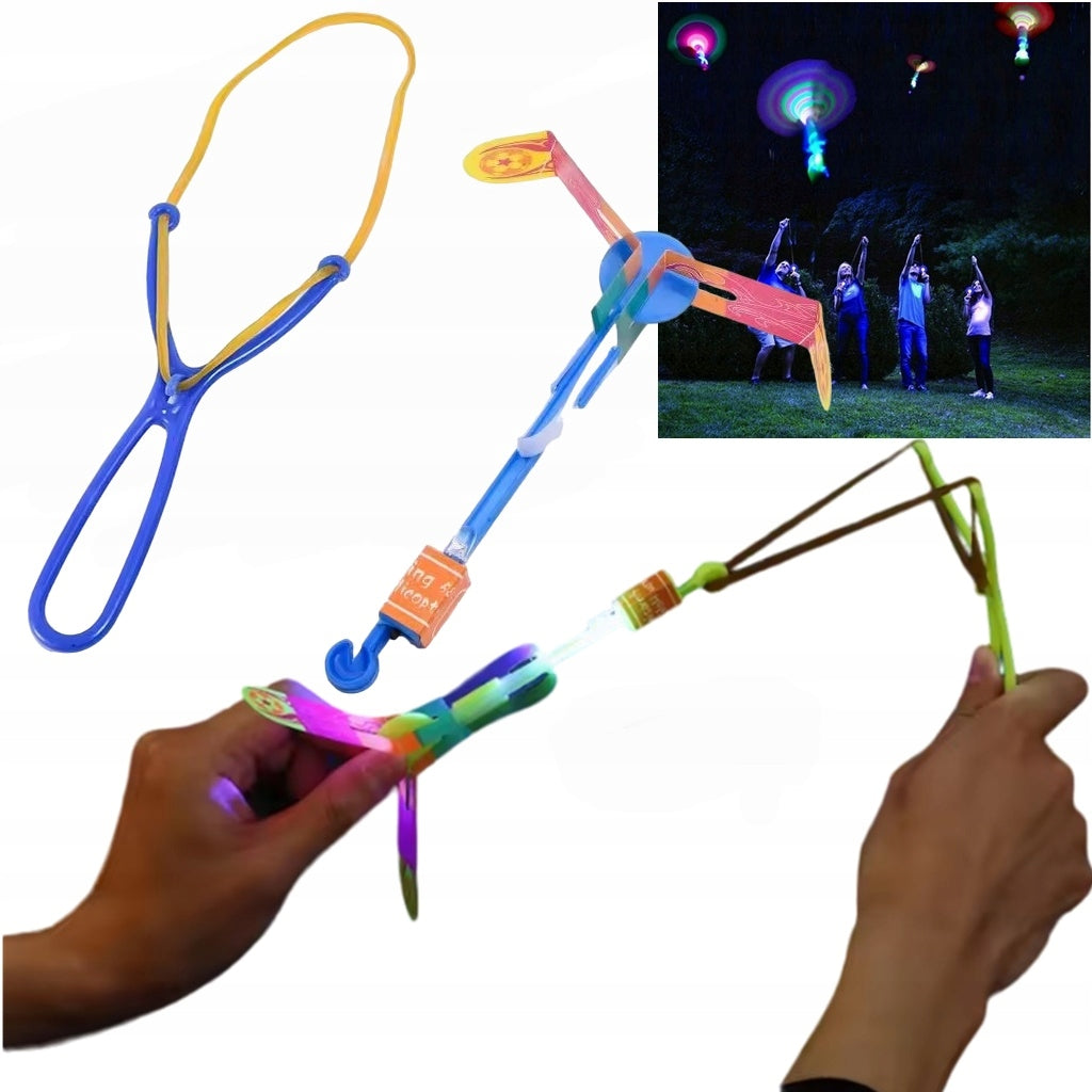 LED HELICOPTER GLOWING WINDMILL SLING AVATAR Flying Windmill Sling