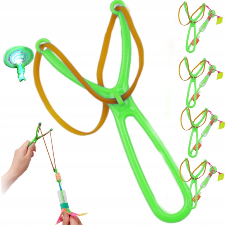 LED Helicopter Glowing PROCA AVATAR Flying Sling Windmill Set of 10pcs
