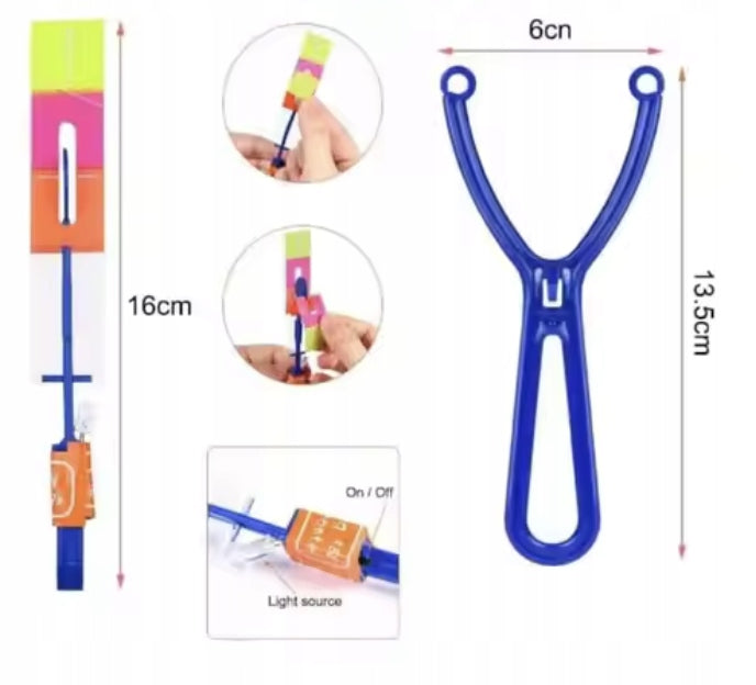LED Helicopter Glowing WINDMILL AVATAR Flying Windmill Sling Brand Leo