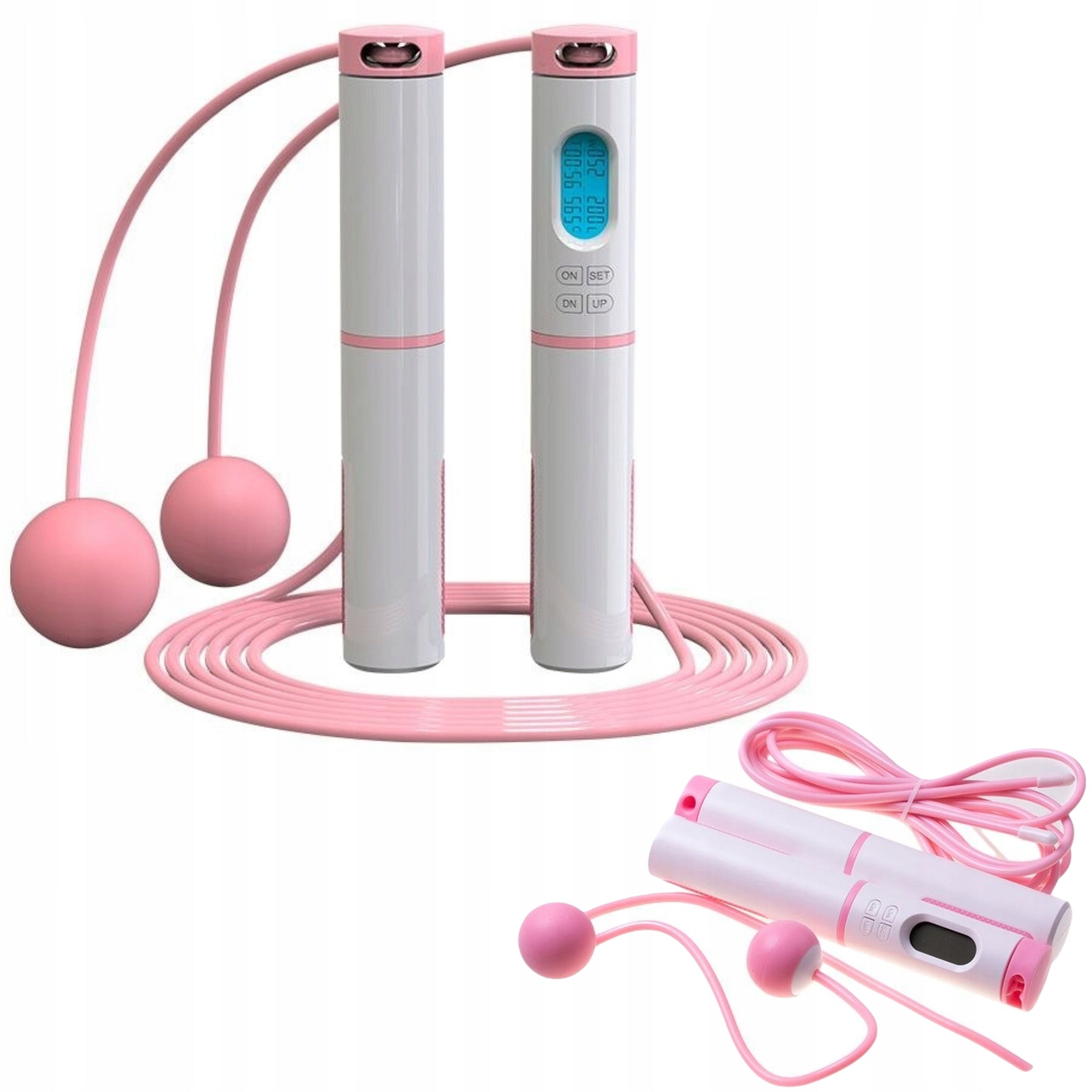 LED JUMP ROPE WITH COUNTER SPORTS PINK UNIVERSAL FOR GYM FOR HOME Color pink