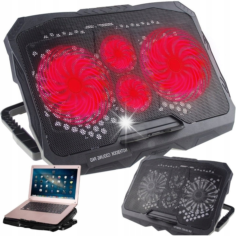 LED LAPTOP COOLING STAND PAD ADJUSTABLE WITH USB PORT