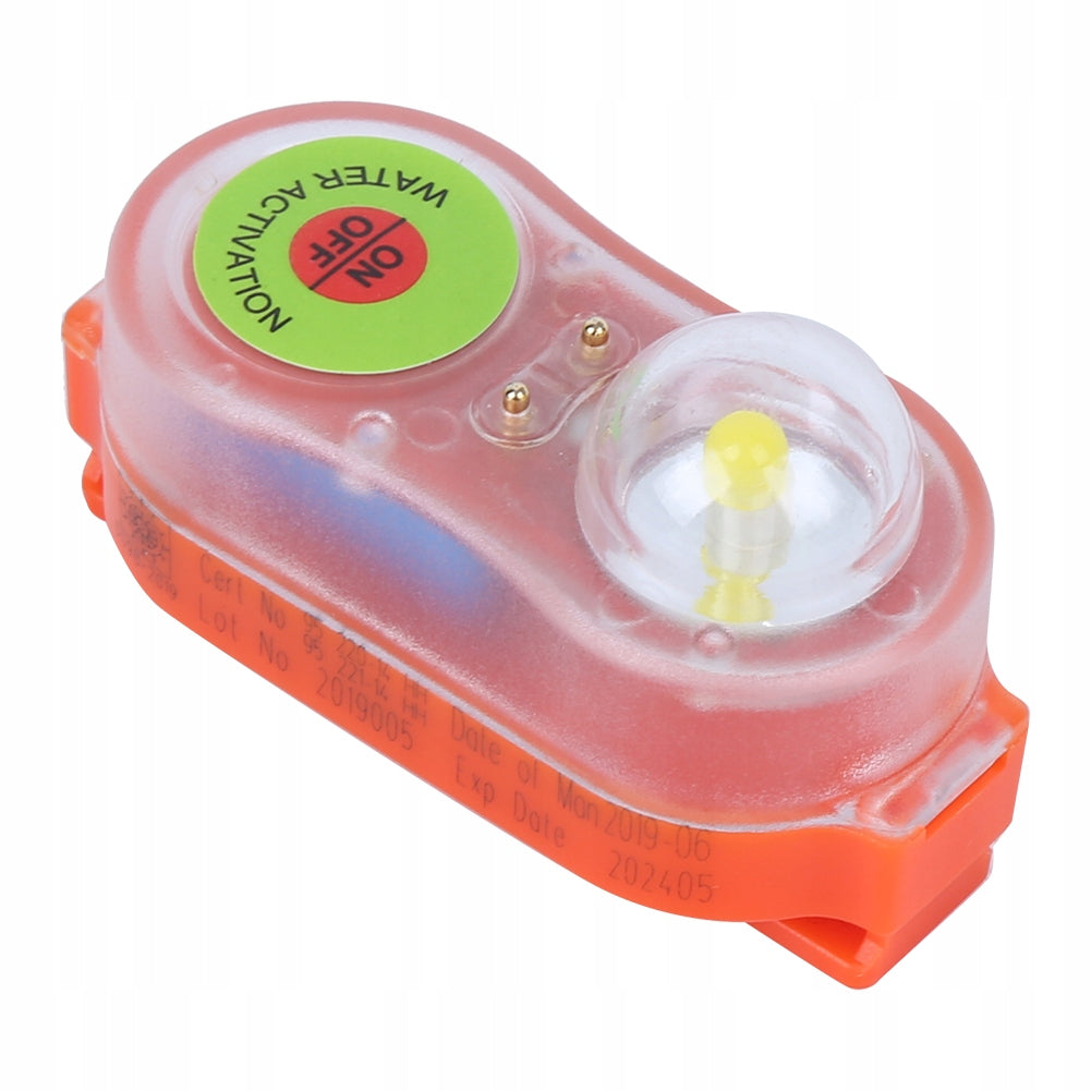 LED LITHIUM LIFE JACKET LIGHT FOR VESTS - ORANGE