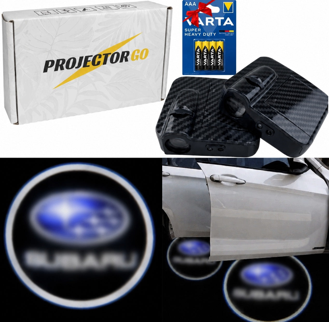 LED LOGO PROJECTOR SUBARU FORESTER OUTBACK LEGACY PARTY DOOR LAMP