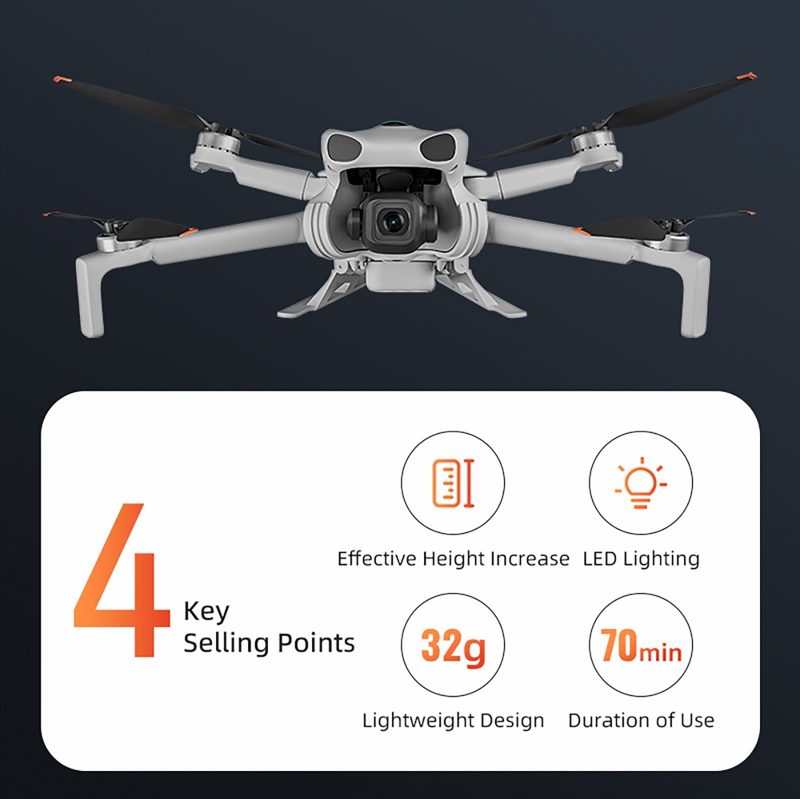 LED Landing Gear For DJI Lito X1/ Lito 1 Night Flight Light Brand STARTRC