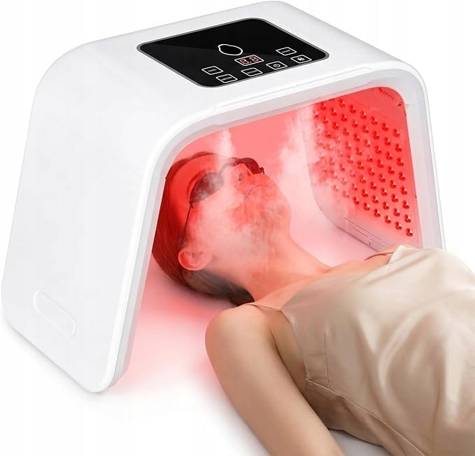 LED Light Therapy Face Mask, 7 Colors With Sprayer