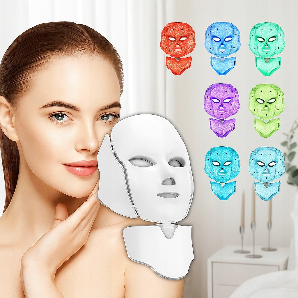 LED MASK 7 COLORS FOR NECK AND CHEST FACE BEAUTIFYING LIFTING