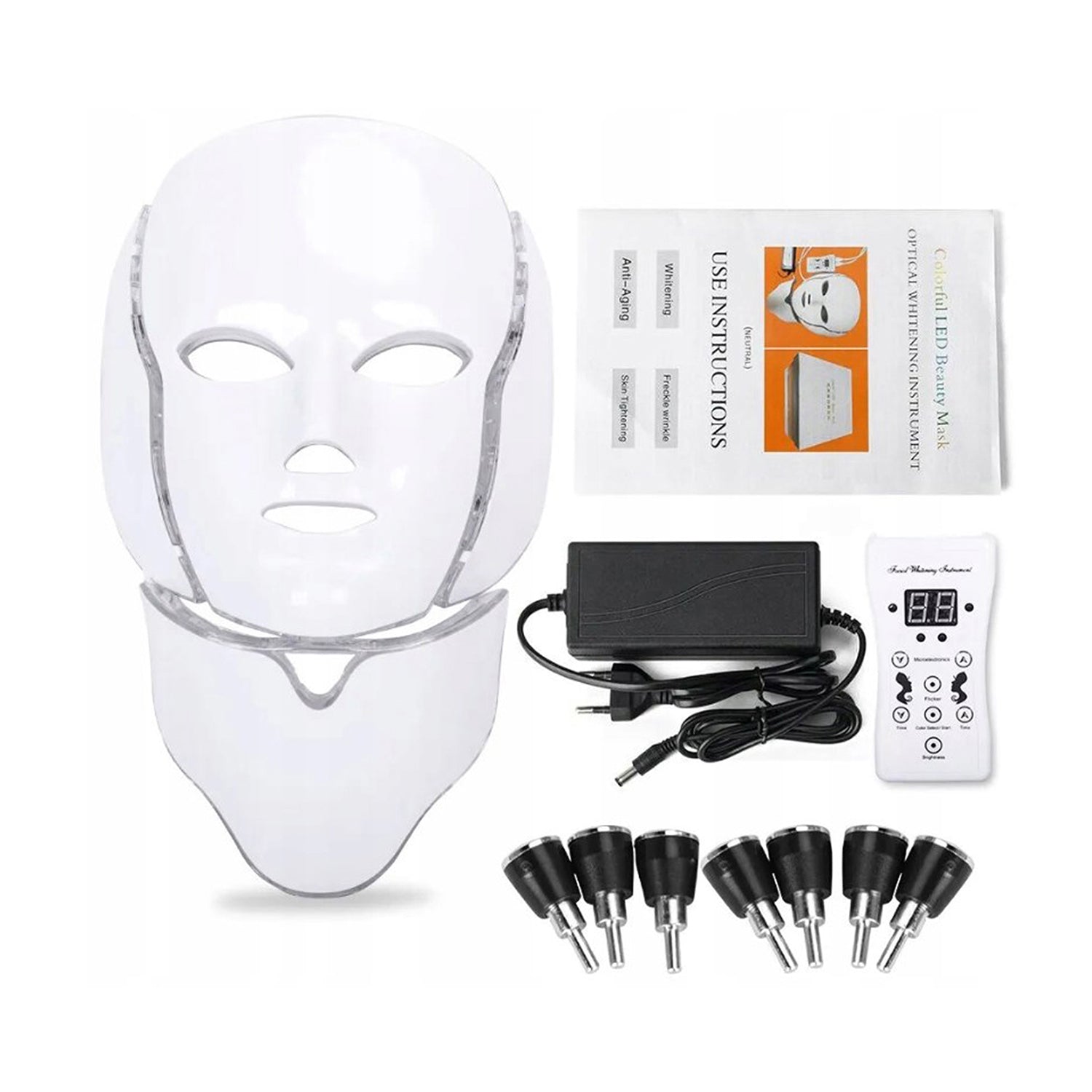 LED MASK 7 COLORS FOR NECK FACE AND CHEST BEAUTIFYING cai Brand Bedee
