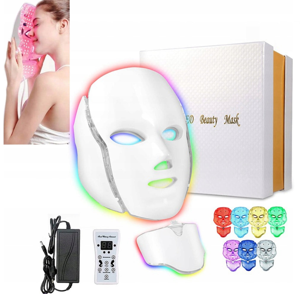LED MASK 7 COLORS FOR NECK FACE AND CHEST BEAUTIFYING