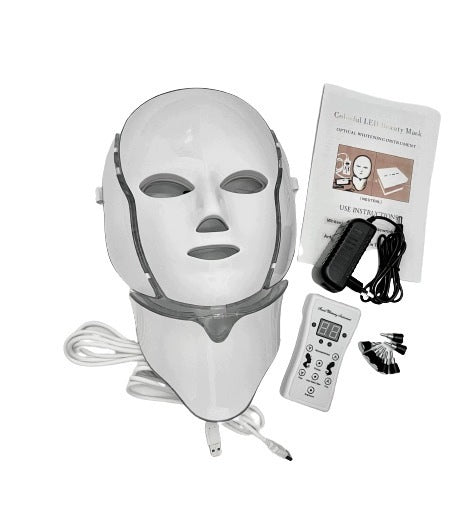 LED MASK 7 COLORS FOR NECK FACE AND CHEST BEAUTIFYING