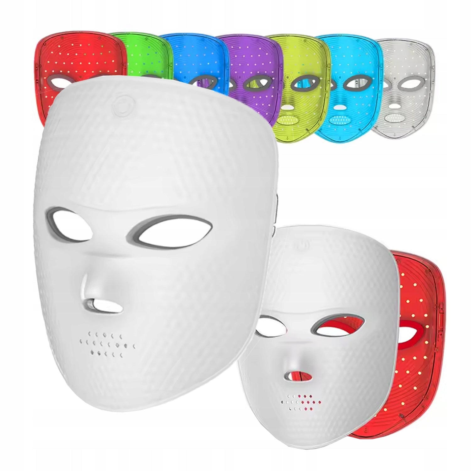 LED MASK 7 COLORS Wireless Mask LED Face Light USB-C
