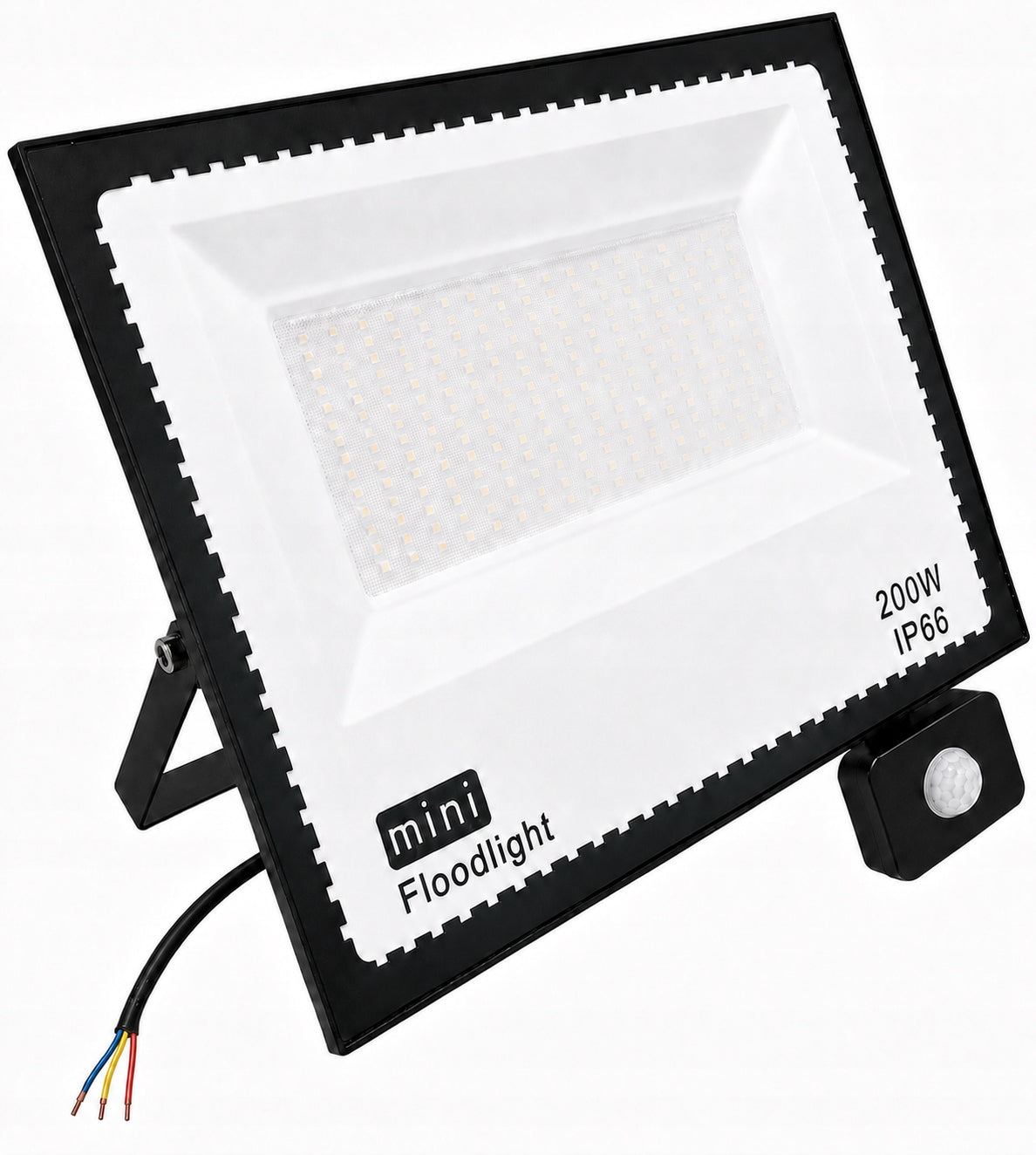 LED MOTION SENSOR LAMP, HALOGEN, Floodlight, 200W, REFLECTOR