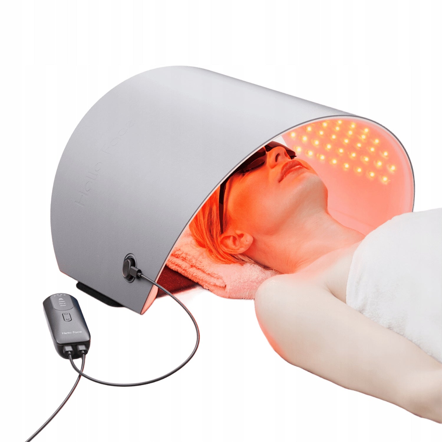 LED Mask Hello Face L6 LED Light Therapy Lamp 24W,DEFECT CARTON Manufacturer code Maska LED Hello Face L6