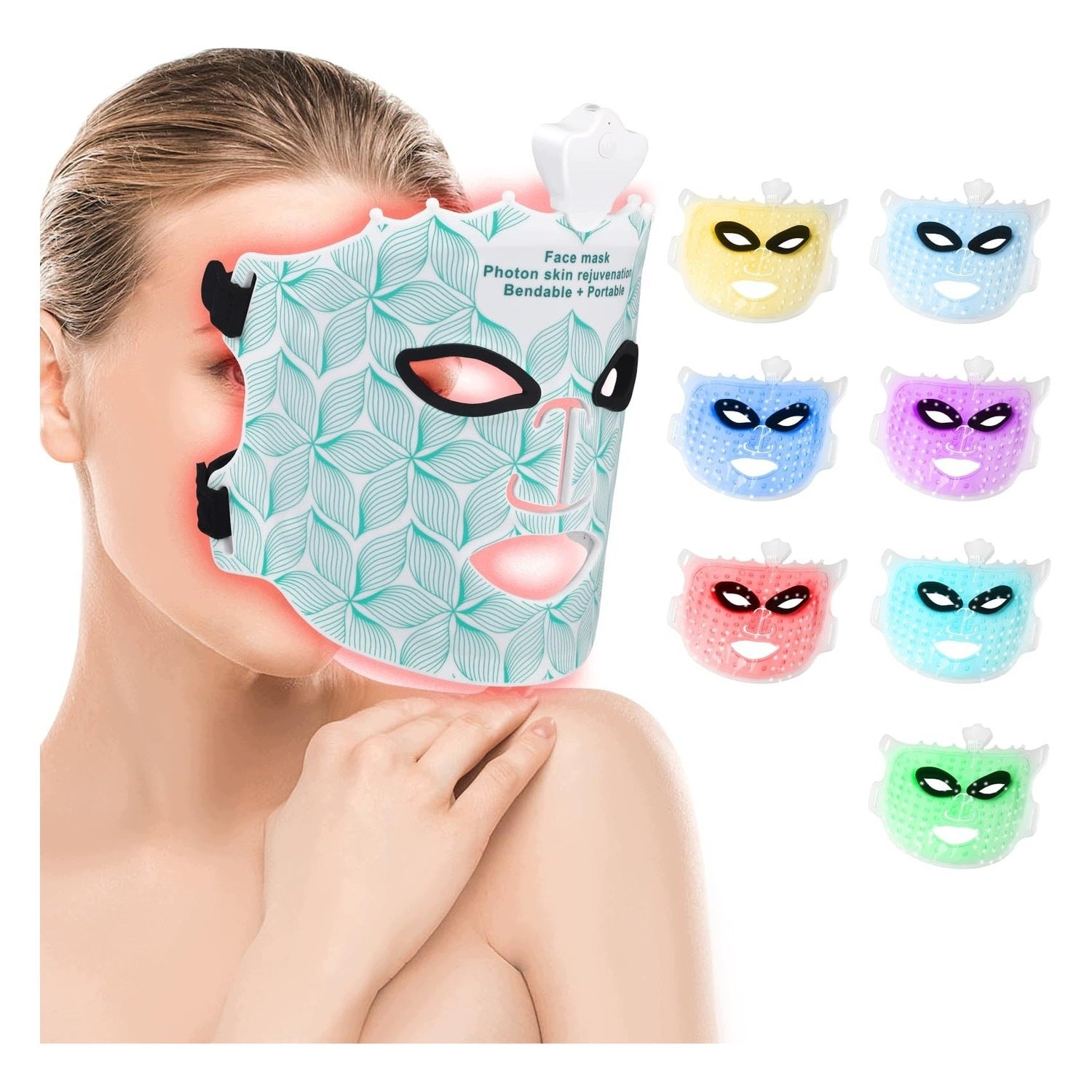 LED Masker - for therapy - 7 colors - for skin care