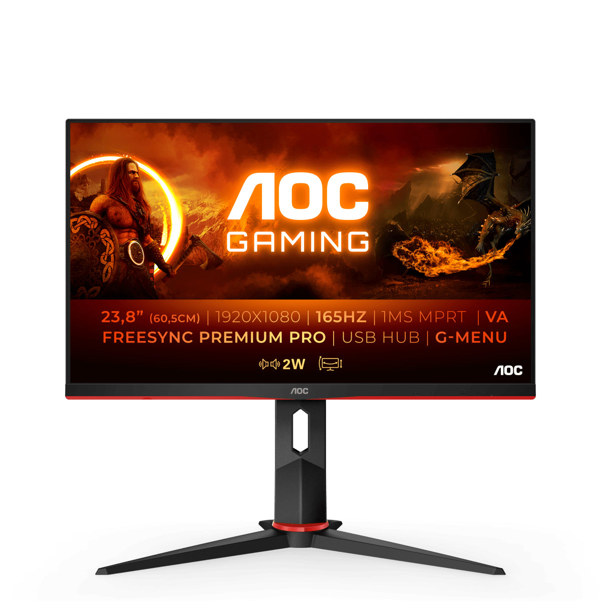 LED Monitor AOC 24G2SPU/BK 23,8" 1920 x 1080 px IPS / PLS