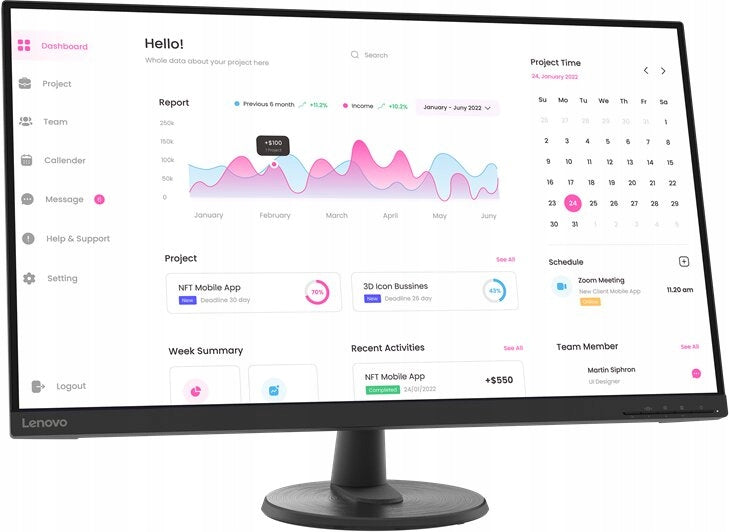 LED Monitor Lenovo D32-40 31,5" 1920 x 1080 px VA Model D32-40