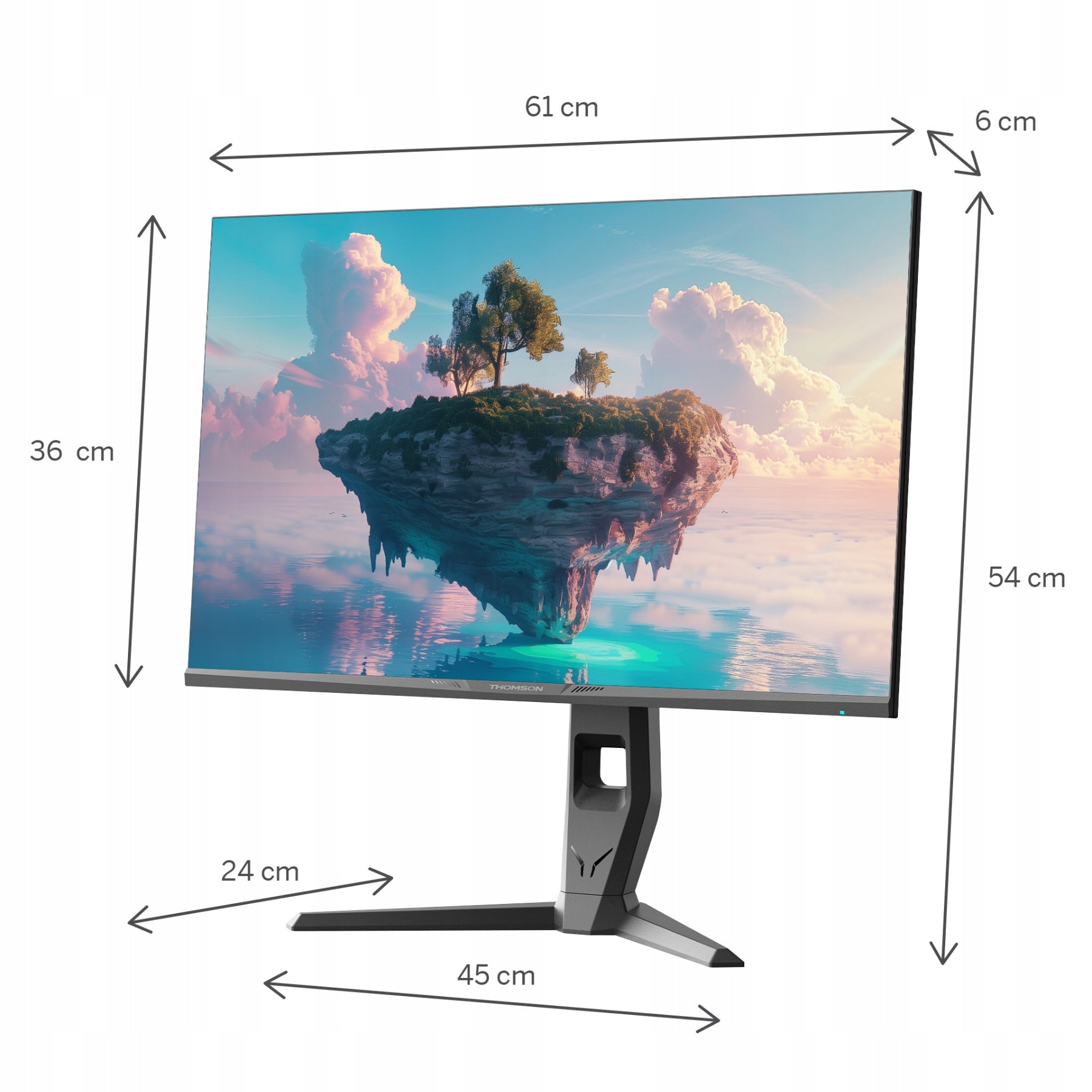 LED Monitor Thomson M27QG5Y14 27" 2560 x 1440 px IPS / PLS Brand Thomson