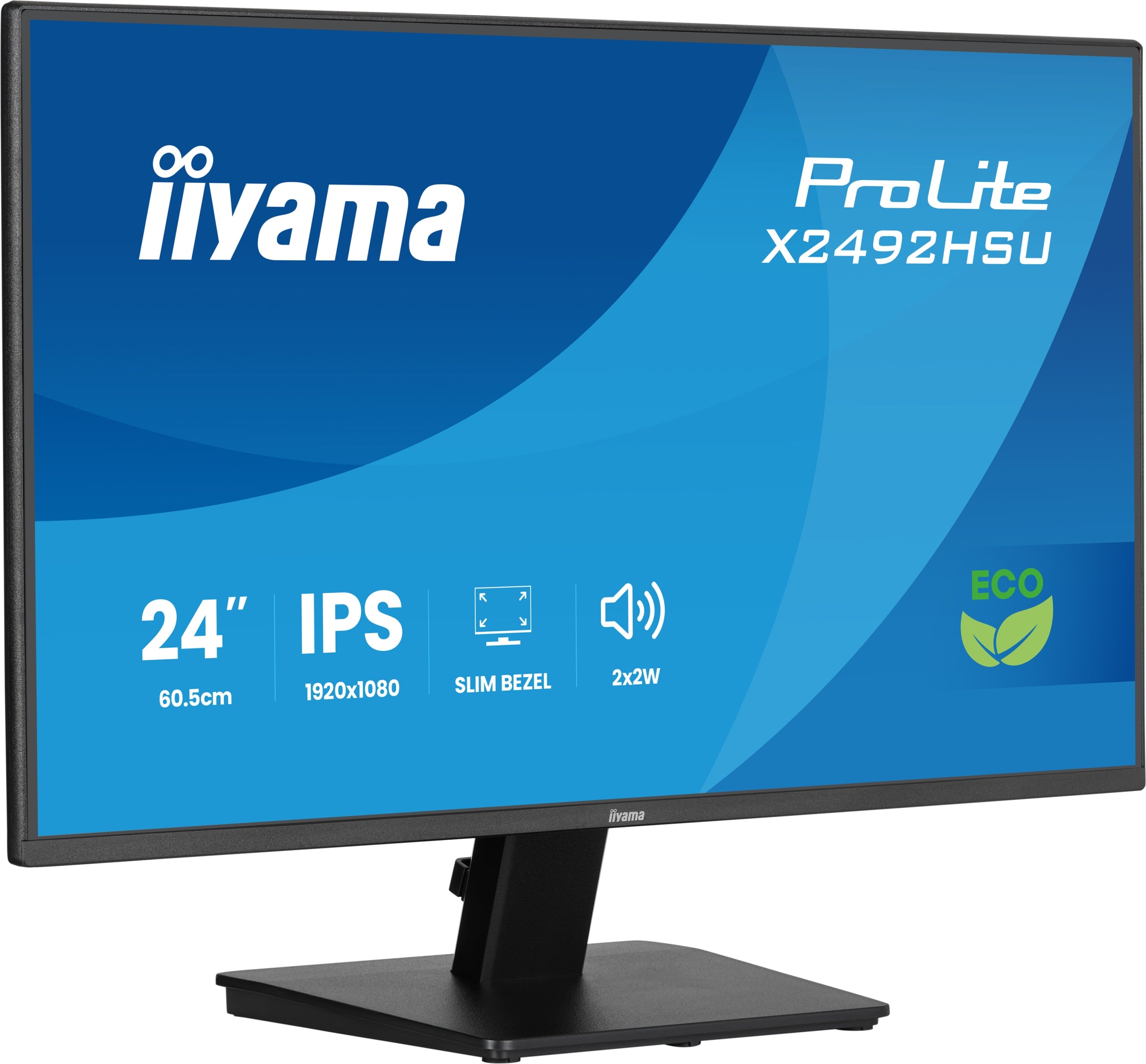 LED Monitor iiyama ProLite X2492HSU-B1 24'' 1920 x 1080 px IPS / PLS Model ProLite X2492HSU-B1