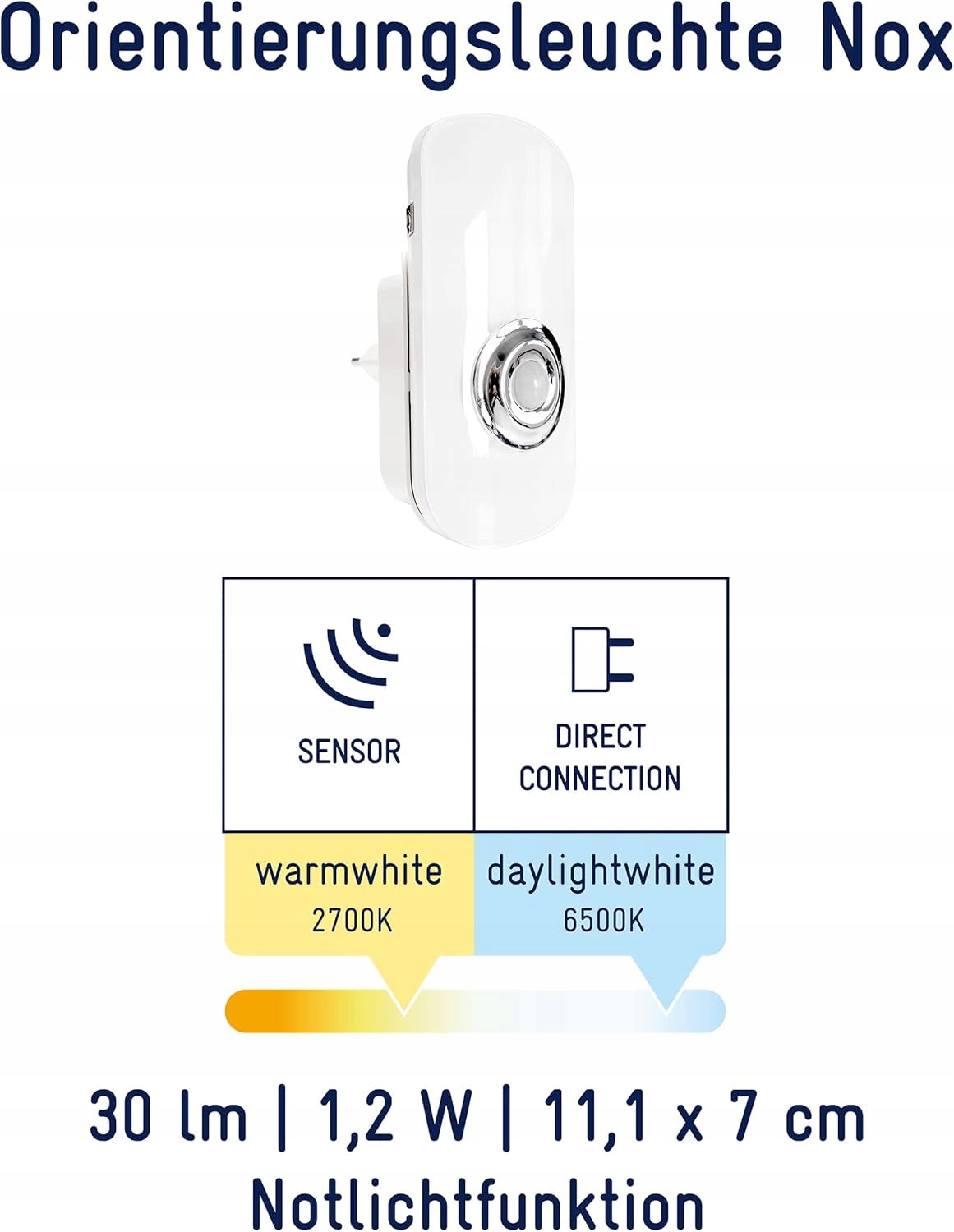 LED NIGHT LIGHT NOX WITH MOTION SENSOR WHITE DAYLIGHT Brand no brand