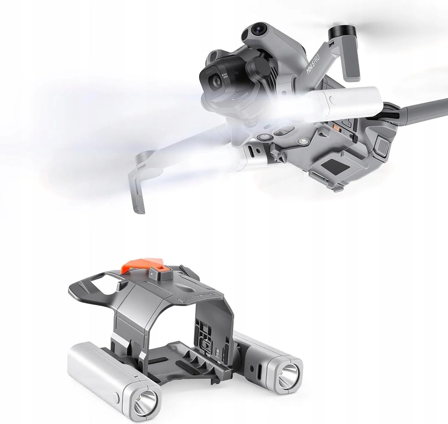 LED Night Flight Light with Propeller Holder and Headlight for DJI Mini