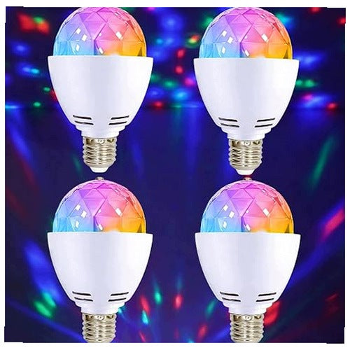 LED PARTY LAMP RGB ROTATING 360 FOR HOME CLUB DISCO 4 PCS.